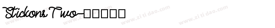 Stickons Two字体转换